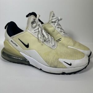 Nike Air Max 270 G Golf Shoes White Black Mesh Men's US 12 CK6483-102